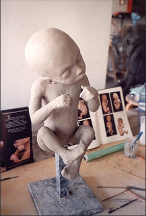 animatronic gastineau sculptur baby