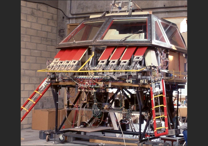 realization of the interior cabin of Johnny Hallyday's truck for special effects