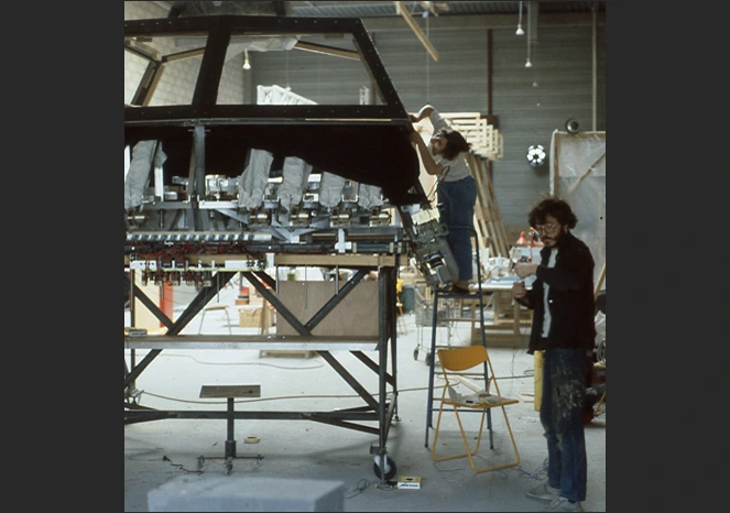 realization of the interior cabin of Johnny Hallyday's truck for special effects