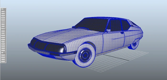 modelization Citroen  SM in Maya