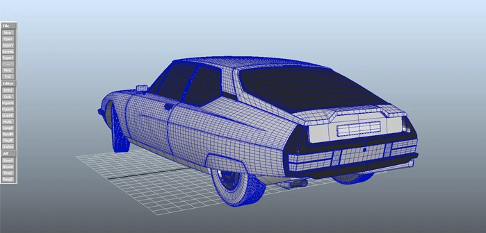 modelization Citroen  SM in Maya