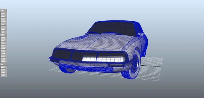 modelization Citroen  SM in Maya