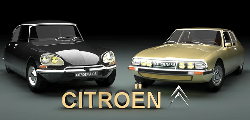 modelization Citroen DS and SM