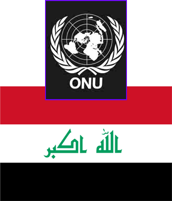 onu drapeau irak